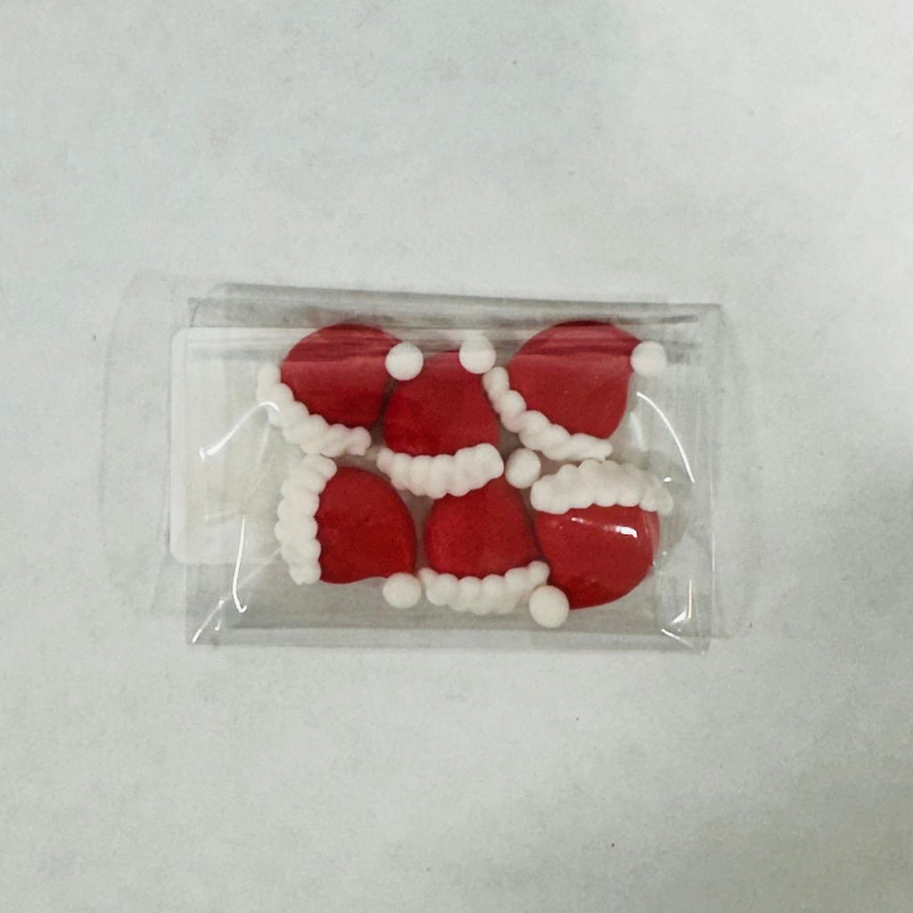 Royal Icing Mini Santa Hat 6pcs