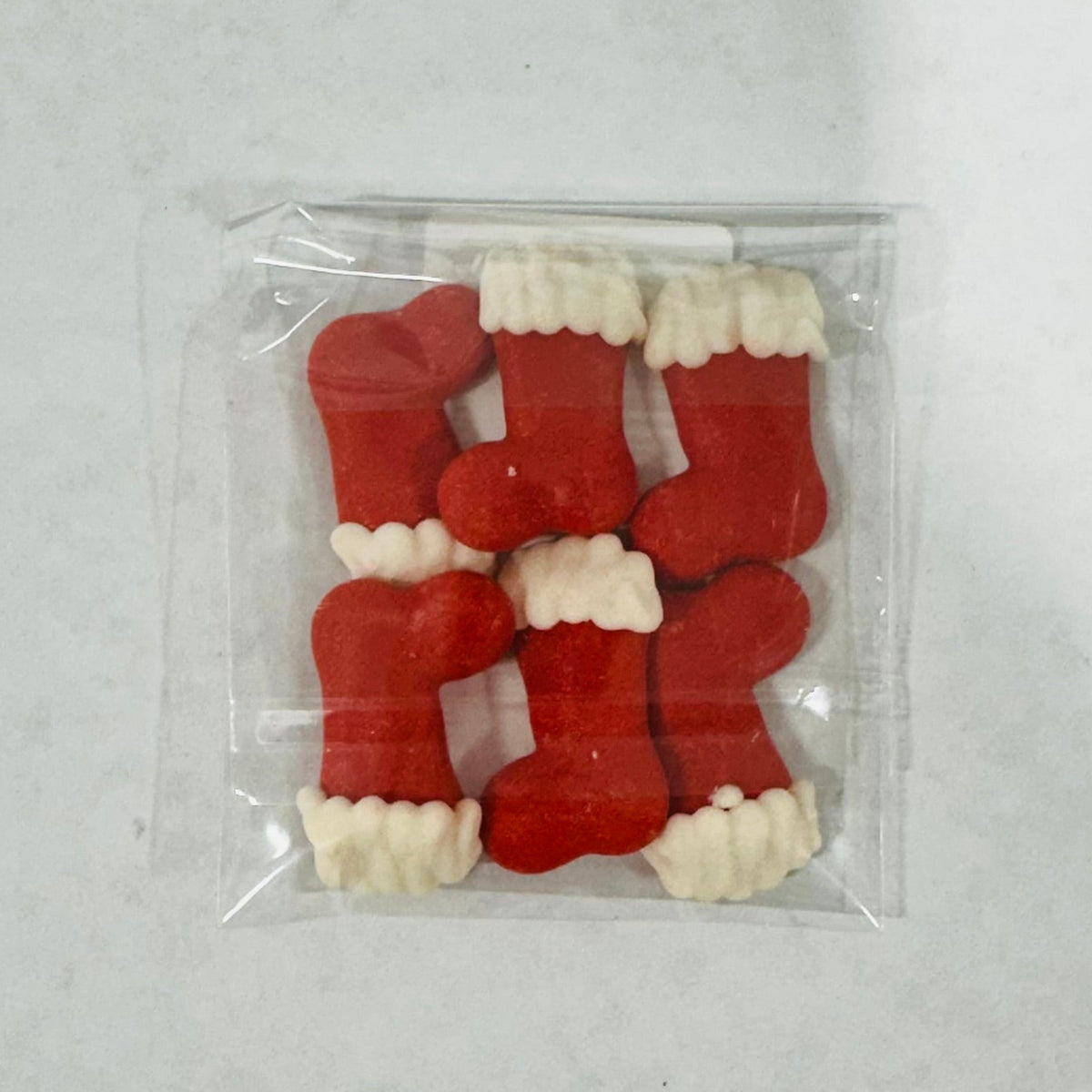 Royal Icing Mini Stocking 6pcs