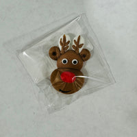 Royal Icing Reindeer Face 1pcs