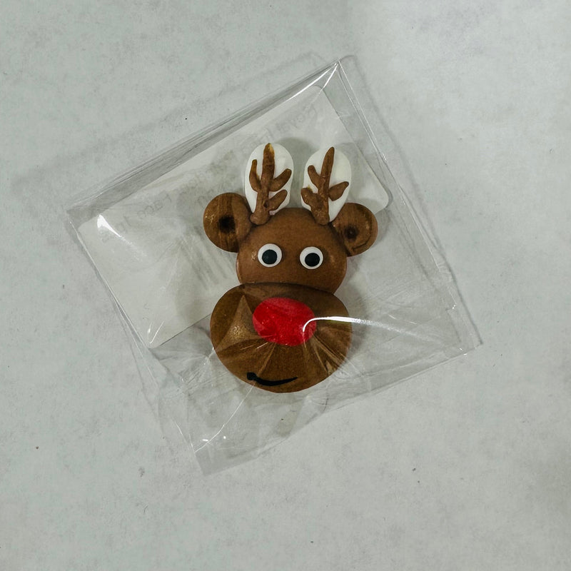 Royal Icing Reindeer Face 1pcs