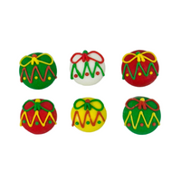 Royal Icing Mini Christmas Ornaments 6pcs