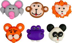 Royal Icing Toppers Jungle Animal 1 pc - Sweet Life Cake Supply