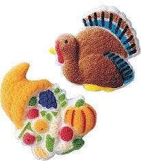 Turkey & Cornucopia Sugars 4pcs