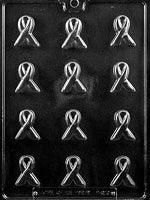 Chocolate Mold Bite Size Awareness Ribbon