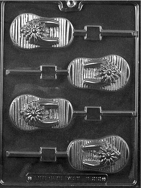 Chocolate Lollipop Mold Flip Flop - Sweet Life Cake Supply