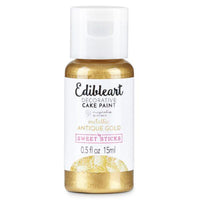 Sweet Sticks Metallic Antique Gold Cake Paint - Sweet Life Cake Supply