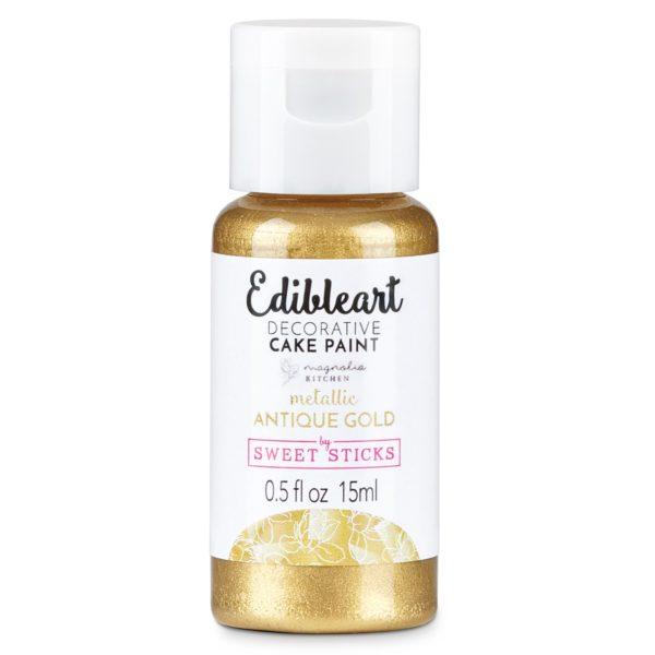 Sweet Sticks Metallic Antique Gold Cake Paint - Sweet Life Cake Supply