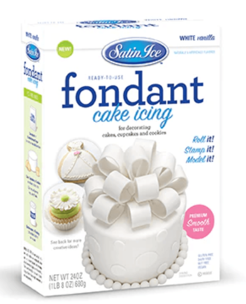 Satin Ice White Fondant 1.5 LB - Sweet Life Cake Supply