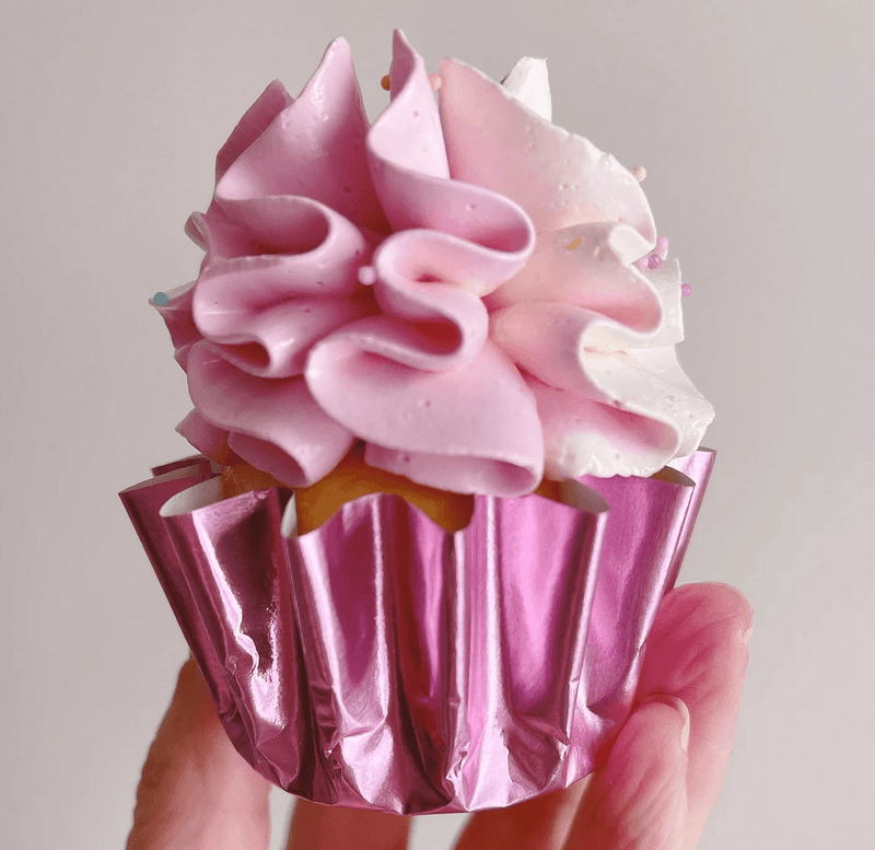 More Pink Foil Cuppies 24 Pack