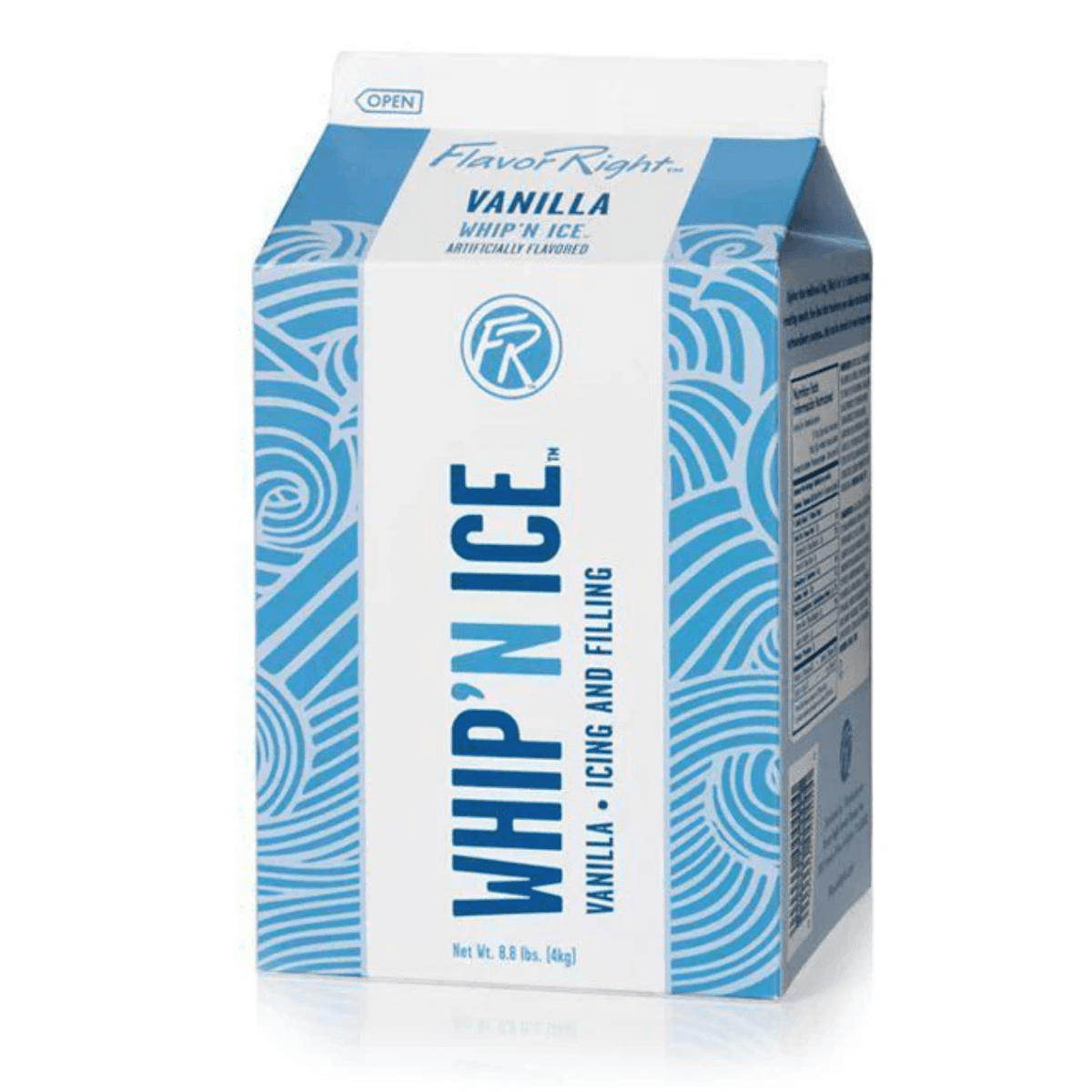 Flavor Right Whip N Ice Vanilla Gallon - Sweet Life Cake Supply