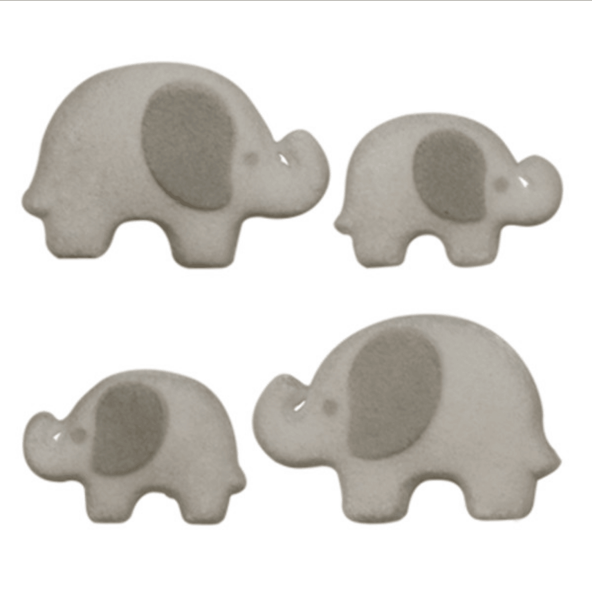 Dec On Elephant Assortment 4 PCS - Sweet Life Cake Supply