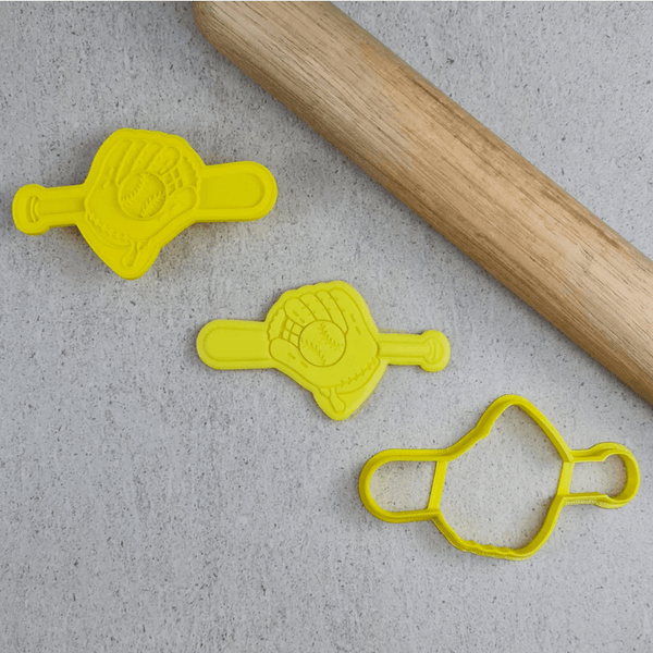 CCC Cutter & Embosser Set Mitt, Ball, Bat - Sweet Life Cake Supply