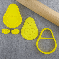 CCC Cutter & Embosser Set Avocado Heart - Sweet Life Cake Supply