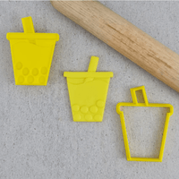 CCC Cutter & Embosser Set Bubble Tea - Sweet Life Cake Supply