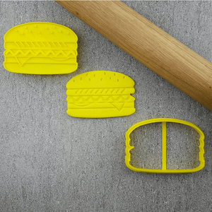CCC Cutter & Embosser Set Burger - Sweet Life Cake Supply