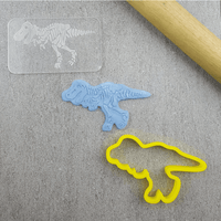 CCC Cutter & Debosser Set TRex Fossil Bones - Sweet Life Cake Supply