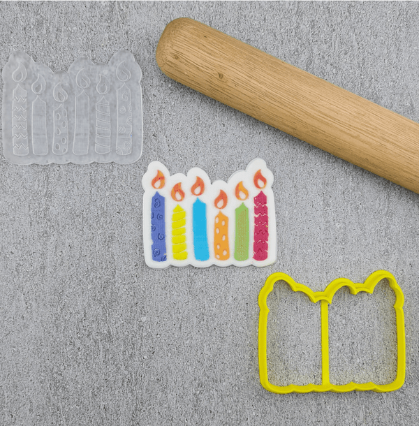 CCC Cutter & Embosser Set BirthdayCandles - Sweet Life Cake Supply