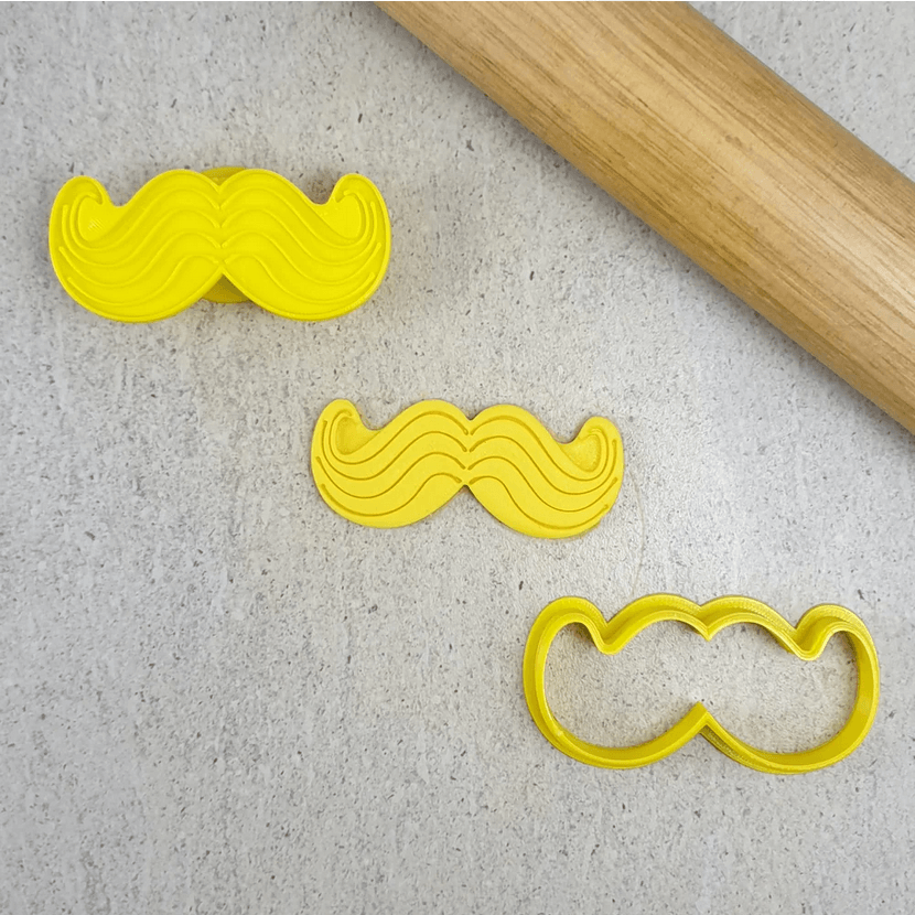 CCC Cutter & Embosser Set Mustache V2 - Sweet Life Cake Supply