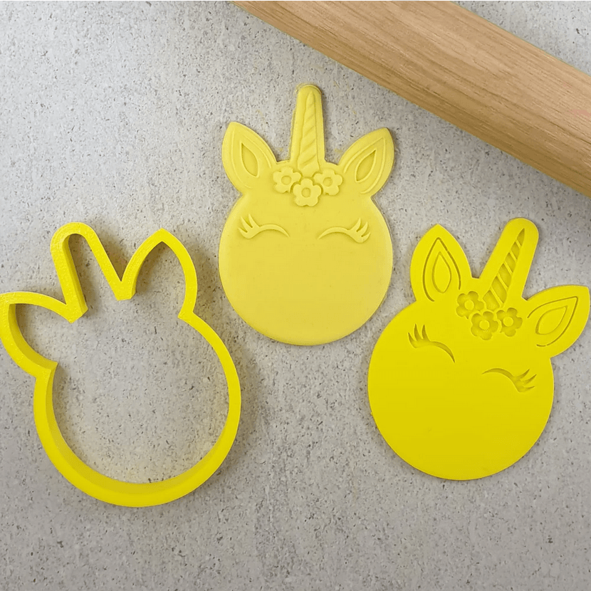 CCC Cutter & Embosser Set Unicorn 3D - Sweet Life Cake Supply