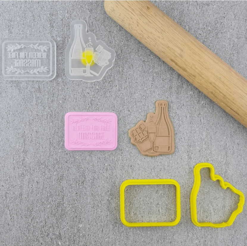 CCC Cutter & Embosser Set Pamper Pack Part C - Sweet Life Cake Supply