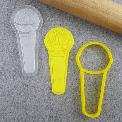 CCC Cutter & Debosser Set Microphone - Sweet Life Cake Supply