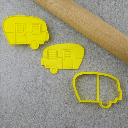 CCC Cutter & Embosser Set Retro Camper - Sweet Life Cake Supply