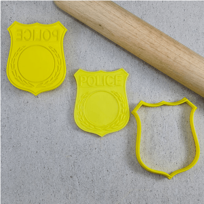 CCC Cutter & Debosser Set Police Badge - Sweet Life Cake Supply