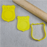 CCC Cutter & Debosser Set Police Badge - Sweet Life Cake Supply