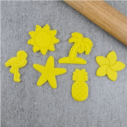 CCC Cutter & Embosser Set Tropical Mini Set - Sweet Life Cake Supply