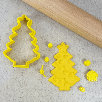 CCC Cutter & Embosser Set DIY Christmas Tree - Sweet Life Cake Supply