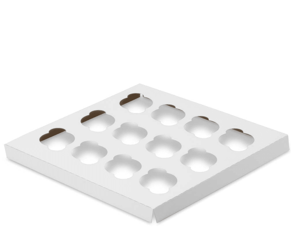12 Count Mini Cupcake Insert 10" x 10" - Sweet Life Cake Supply