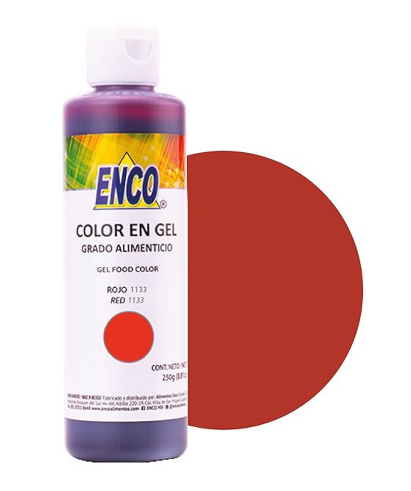 ENCO Red Gel Coloring 8.8oz - Sweet Life Cake Supply