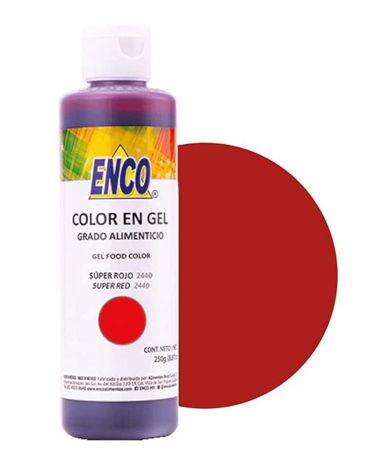 ENCO Super Red Gel Coloring 8.8oz - Sweet Life Cake Supply
