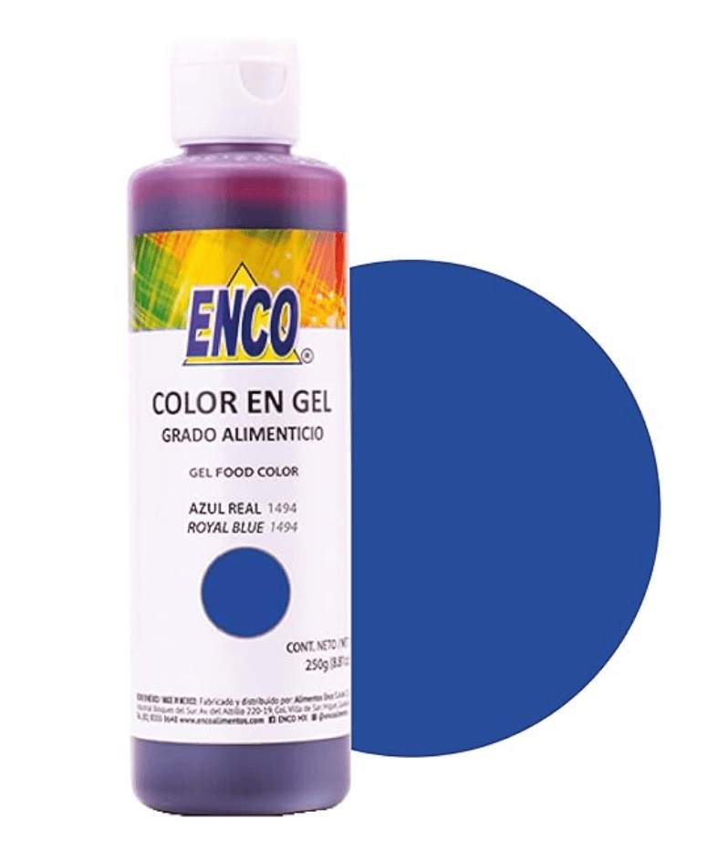 ENCO Royal Blue Gel Coloring 8.8oz - Sweet Life Cake Supply