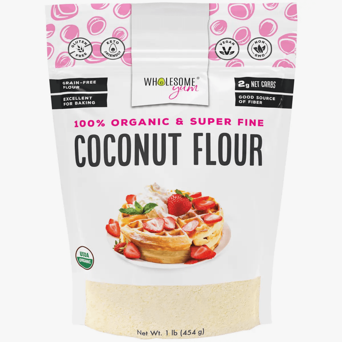 Wholesome Yum Organic Coconut Flour 1Lb *50% OFF* - Sweet Life Cake Supply