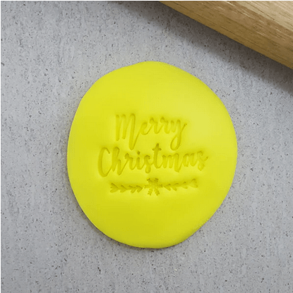 CCC Merry Christmas Embosser 60mm - Sweet Life Cake Supply