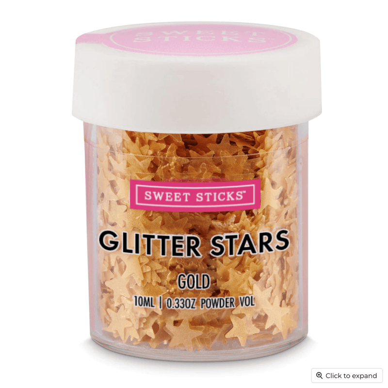 Sweet Sticks Glitter Stars Gold