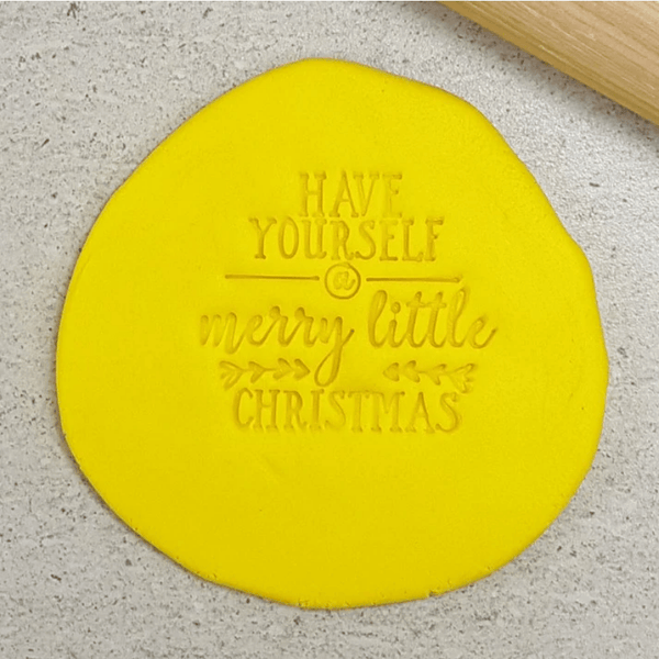 CCC Embosser Have Yourself A Merry Little Christmas Embosser - Sweet Life Cake Supply