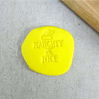 CCC Embosser Naughty or Nice Embosser - Sweet Life Cake Supply