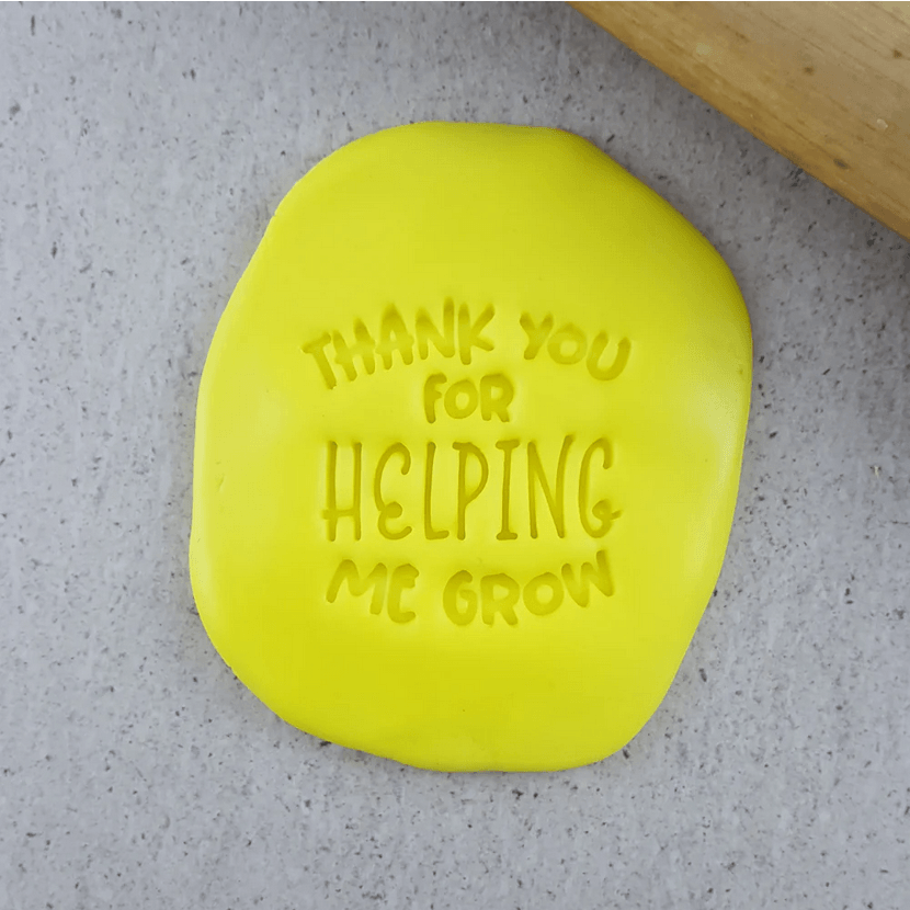 CCC Embosser Thank You For Helping Me Grow Embosser - Sweet Life Cake Supply