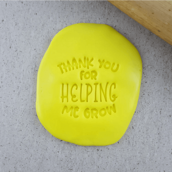 CCC Embosser Thank You For Helping Me Grow Embosser - Sweet Life Cake Supply