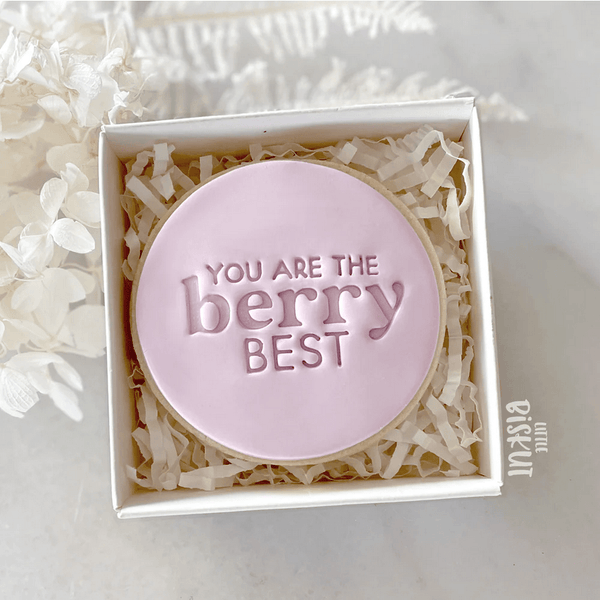 Little Biskut Embosser You Are the Berry Best - Sweet Life Cake Supply