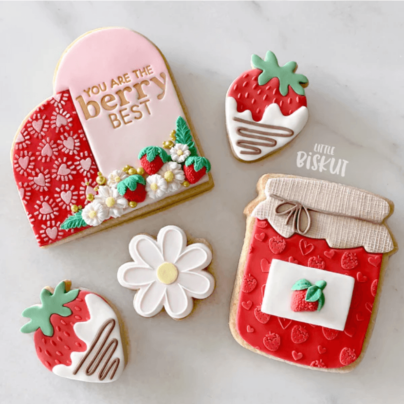 Little Biskut Embosser You Are the Berry Best - Sweet Life Cake Supply