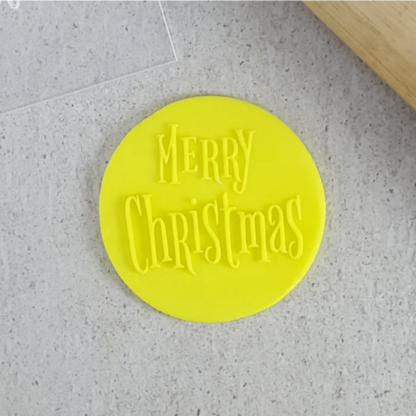CCC Debosser Merry Christmas V2 - Sweet Life Cake Supply