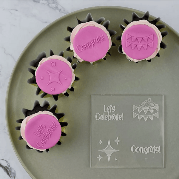 CCC Mini Debosser Celebrate - Sweet Life Cake Supply