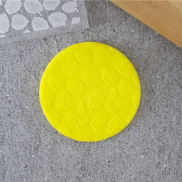 CCC Pattern Plate Monstera Leaves - Sweet Life Cake Supply