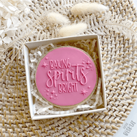 Little Biskut Baking Spirits Bright Debosser - Sweet Life Cake Supply