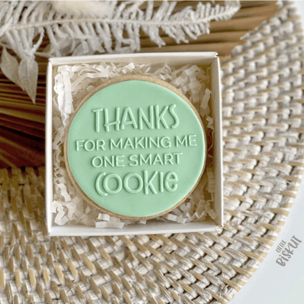 Little Biskut One Smart Cookie Debosser - Sweet Life Cake Supply