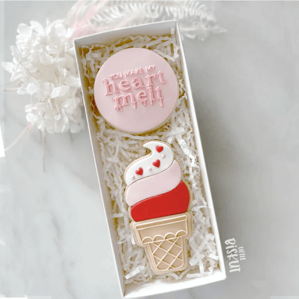 Little Biskut Make My Heart Melt Debosser - Sweet Life Cake Supply