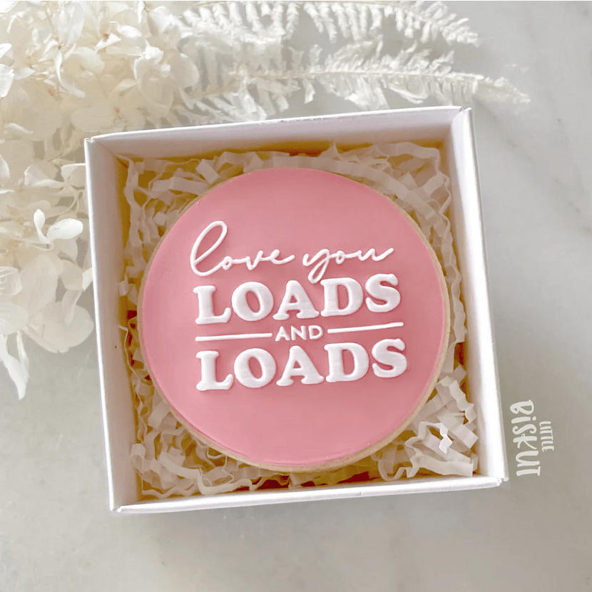 Little Biskut Love You Loads & Loads Debosser - Sweet Life Cake Supply